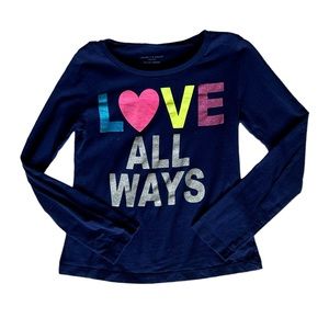 Liberty Valor Girls Navy Long Sleeve Shirt L (10/12)